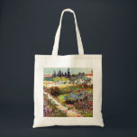 Van Gogh bloeiende tuin in Arles Floral Fine Art Tote Bag<br><div class="desc">Vincent Van Gogh die bloeiende tuin in Arles with Path Fine Art Vincent Willem van Gogh was een postpressionistische schilder wiens werk een verreikende invloed had op de kunst van de 20e eeuw. Zijn productie omvat portretten, zelfportretten, landschappen en nog steeds levenden van cypersen, bloemenvelden, bloeiende bomen, tuinen, tarwevelden en...</div>