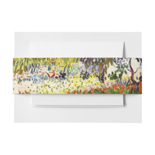 Van Gogh bloeiende tuin in Arles Floral Fine Art Uitnodigingen Wikkel