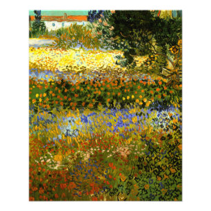 Van Gogh - bloeiende tuin, indrukwekkend Foto Afdruk