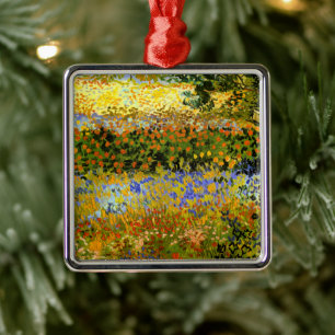 Van Gogh - Bloeiende tuin Metalen Ornament