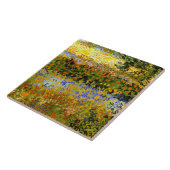 Van Gogh - bloeiende tuin Tegeltje (Zijkant)