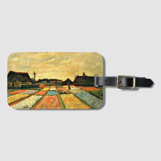 Van Gogh - Bloembedden in Nederland Bagagelabel (Voorkant (horizontaal))