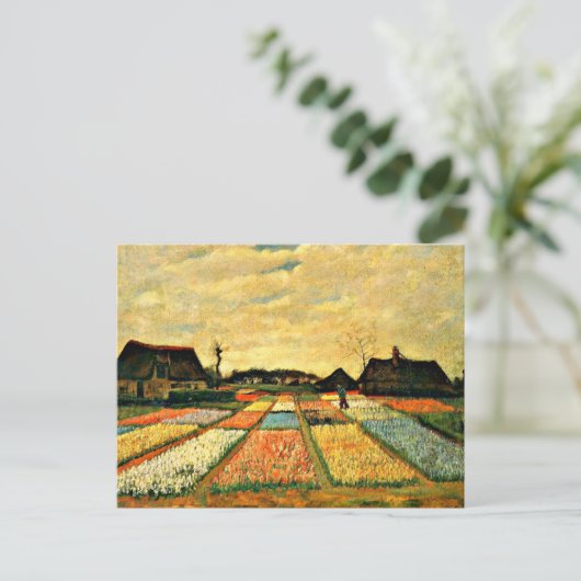 Van Gogh - Bloembedden in Nederland Briefkaart (Staand voorkant)