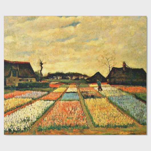 Van Gogh - Bloembedden in Nederland Cadeaupapier (Vlak)