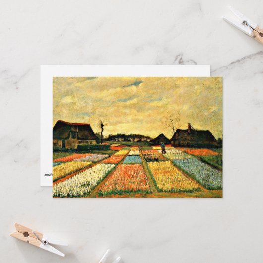 Van Gogh - Bloembedden in Nederland Kaart (Voorkant / Achterkant in situ)