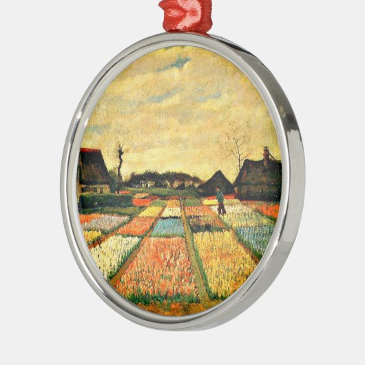 Van Gogh - Bloembedden in Nederland Metalen Ornament (Links)