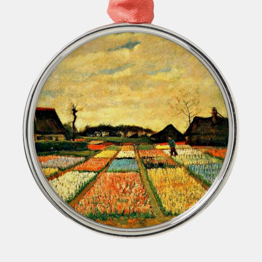 Van Gogh - Bloembedden in Nederland Metalen Ornament (Voorkant)