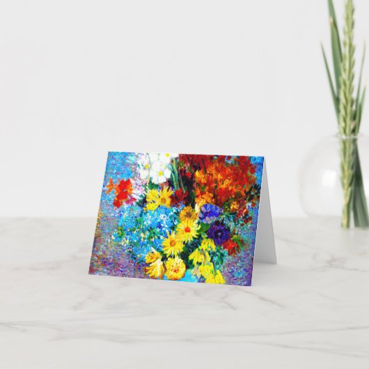 Van Gogh Bloemen in een Blauwe Vaas (Voorkant)