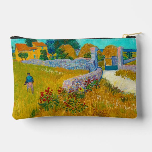 Van Gogh Bloemenbedden & Boerderij in de Provence Etui (Achterkant)