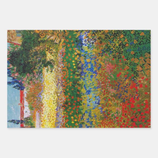 Van Gogh, bloementuin Inpakpapier Vel (Voorkant 3)