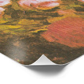 Van Gogh Bloemstilleven Rode klaprozen en rozen Perfect Poster (Hoek)