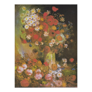 Van Gogh Bloemstilleven Rode Klaprozen & Rozen Perfect Poster
