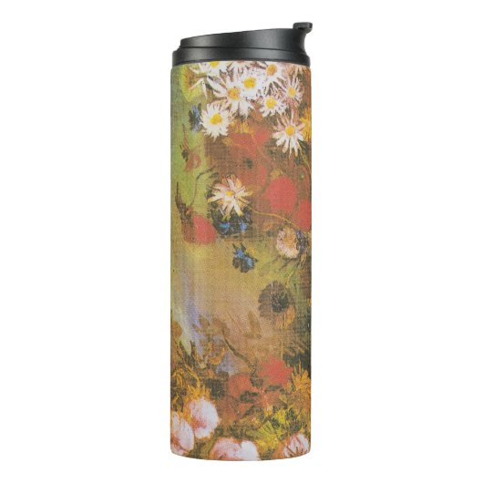 Van Gogh Bloemstilleven Rode Klaprozen & Rozen Thermosbeker (Gedraaid links)