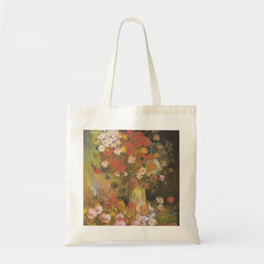 Van Gogh Bloemstilleven Rode klaprozen & rozen Tote Bag (Voorkant)