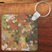 Van Gogh Bloemstuk Rode Klaprozen & Rozen Sleutelhanger (Achterkant)