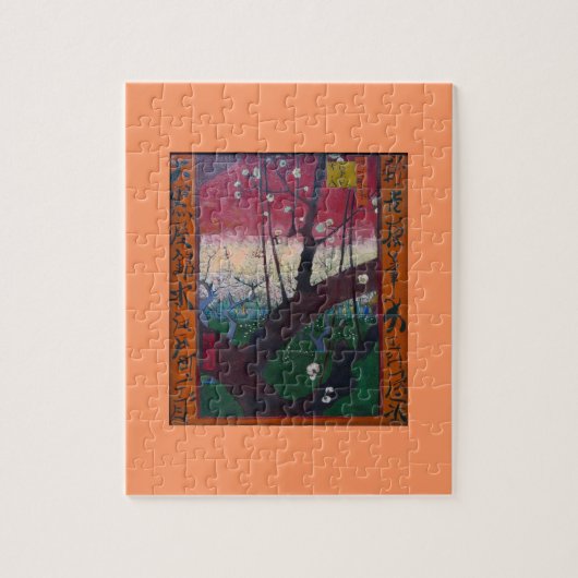 Van Gogh Blooming de Boom van de Pruim Legpuzzel (Verticaal)