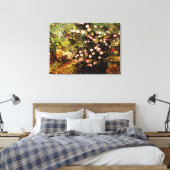 Van Gogh - Blooming Roos Struik Canvas Afdruk (Insitu (Slaapkamer))