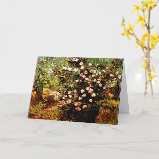 Van Gogh - Blooming Roos Struik Kaart (Gele Bloem)