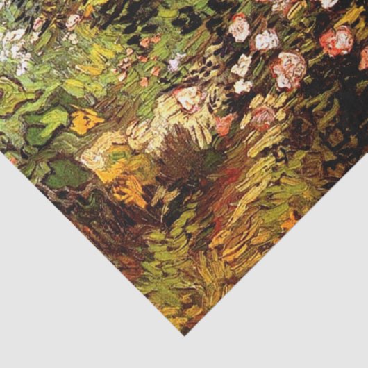 Van Gogh - Blooming Roos Struik Tissuepapier (Detail)