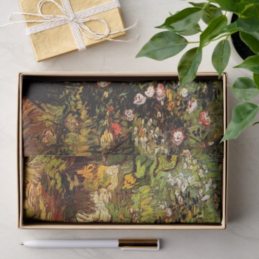 Van Gogh - Blooming Roos Struik Tissuepapier (Geschenk)