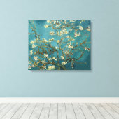 Van Gogh - Blossomalamandelboom Canvas Afdruk (Insitu (Houten vloer))