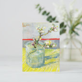 Van Gogh Blossoming Almond Branch in een glas Briefkaart (Staand voorkant)
