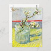 Van Gogh Blossoming Almond Branch in een glas Briefkaart (Voorkant / Achterkant)