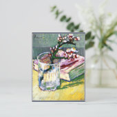 Van Gogh - Blossoming Almond Branch met boek Briefkaart (Staand voorkant)