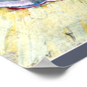 Van Gogh - Blossoming Almond Branch met boek Poster (Hoek)