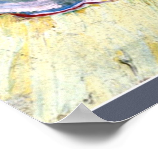 Van Gogh - Blossoming Almond Branch met boek Poster (Hoek)