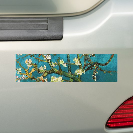 Van Gogh Blossoming Almond Tree (F671) Fine Art Bumpersticker (Op auto)