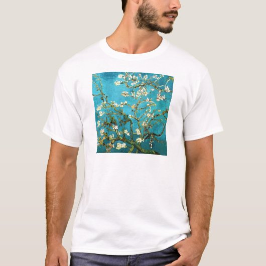 Van Gogh Blossoming Almond Tree (F671) Fine Art T-shirt (Voorkant)