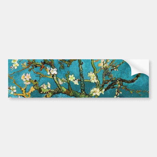 Van Gogh Blossoming Almond Tree Fine Art Bumpersticker (Voorkant)