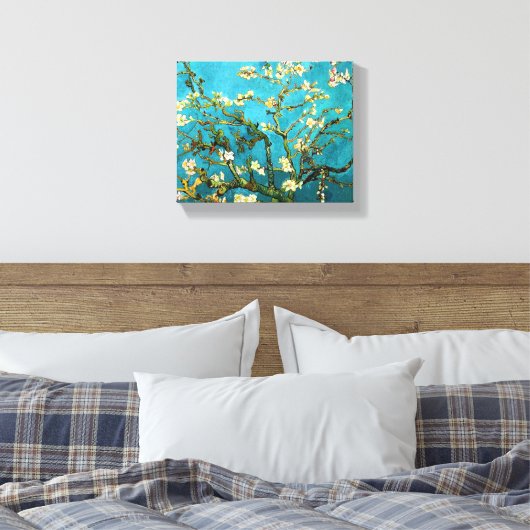 Van Gogh Blossoming Almond Tree Fine Art Canvas Afdruk (Insitu (Slaapkamer))