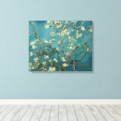 Van Gogh Blossoming Almond Tree Fine Art Canvas Afdruk (Insitu (Houten vloer))