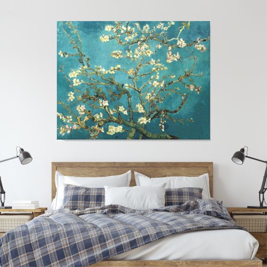 Van Gogh Blossoming Almond Tree  Fine Art Canvas Afdruk (Insitu (Slaapkamer))