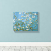 Van Gogh Blossoming Almond Tree Fine Art Canvas Afdruk (Insitu (Houten vloer))