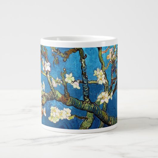 Van Gogh Blossoming Almond Tree Fine Art Grote Koffiekop (Voorkant)