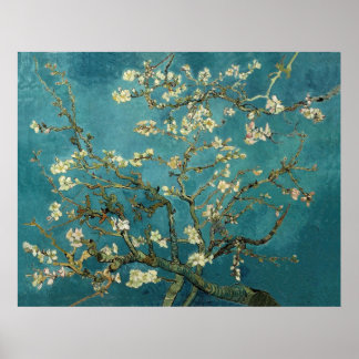 Van Gogh Blossoming Almond Tree Fine Art Poster