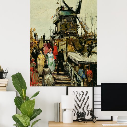 Van Gogh - Blute-Fin Mill Poster (Thuiskantoor)