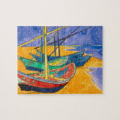 Van Gogh Boats Impressionisme Beach Legpuzzel (Horizontaal)