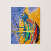 Van Gogh Boats Impressionisme Beach Legpuzzel (Verticaal)