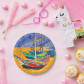 Van Gogh Boats Impressionisme Beach Papieren Bordje (Feest)