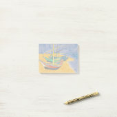 Van Gogh Boats Impressionisme Beach Post-it® Notes (Op bureau)