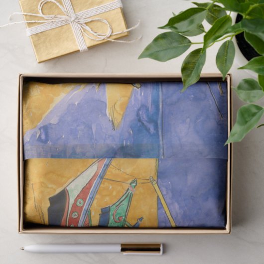 Van Gogh Boats Impressionisme Beach Tissuepapier (Geschenk)