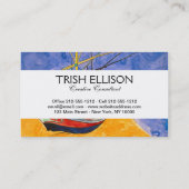 Van Gogh Boats Impressionisme Beach Visitekaartje (Achterkant)