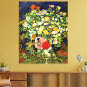 Van Gogh - Boeket Bloemen in een Vaas Canvas Afdruk (Insitu (Woonkamer))
