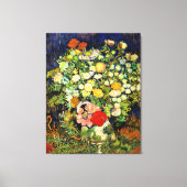 Van Gogh - Boeket Bloemen in een Vaas Canvas Afdruk (Voorkant)