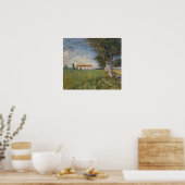 Van Gogh - Boerderij in een tarweveld Poster (Keuken)