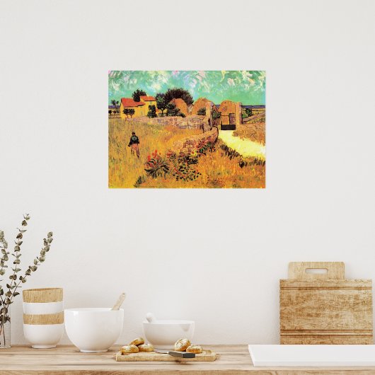 Van Gogh - Boerderij in Provence, Poster (Keuken)